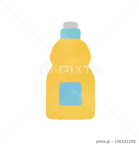 ボトルの水彩風イラスト 136181298