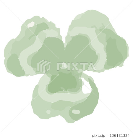 幼稚園・保育園向け 4月のやさしい水彩挿絵イラストシリーズ｜三つ葉のクローバー 136181324