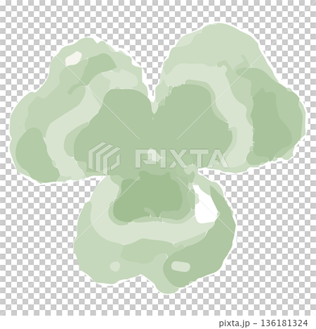 幼稚園・保育園向け 4月のやさしい水彩挿絵イラストシリーズ｜三つ葉のクローバー 136181324