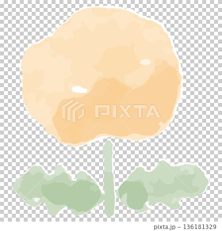 幼稚園・保育園向け 4月のやさしい水彩挿絵イラストシリーズ｜たんぽぽ 136181329