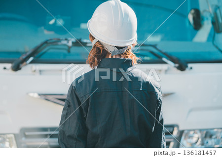 truck driver truck driver 136181457