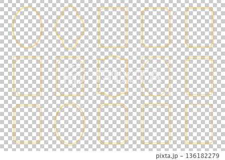 Gold classic frame set, decorative frame, decorative frame Gold classic frame set, decorative frame, decorative frame 136182279