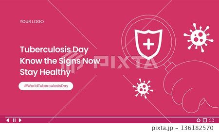 World Tuberculosis Day Flat Cartoon Hand Drawn Thumbnail Background Illustration World Tuberculosis Day Flat Cartoon Hand Drawn Thumbnail Background Illustration 136182570