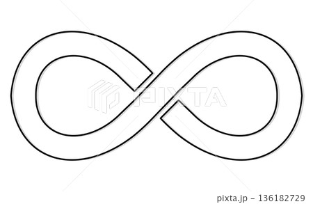 ニューロダイバーシティの象徴：無限の可能性を示すインフィニティマーク 136182729
