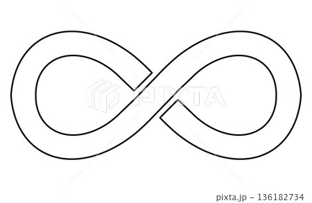 ニューロダイバーシティの象徴：無限の可能性を示すインフィニティマーク 136182734