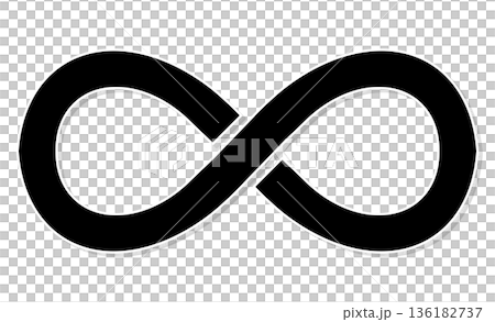Symbol of neurodiversity: the infinity mark representing limitless possibilities 136182737