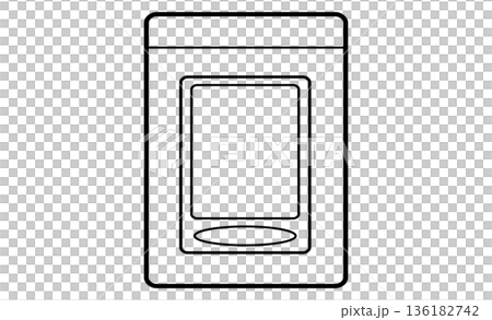 A minimalist pictogram of a "trading card" that symbolizes the collection A minimalist pictogram of a "trading card" that symbolizes the collection 136182742