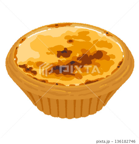 エッグタルトのイラスト 136182746