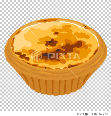 エッグタルトのイラスト 136182746