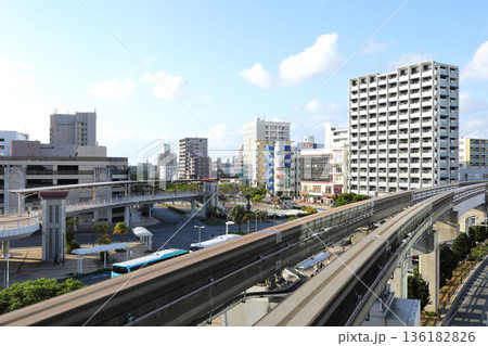 沖縄モノレール駅からの風景 沖縄モノレール駅からの風景 136182826