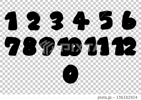 幼稚園・保育園で使える見やすい太字数字セット(1〜12)|園だより・時計・月表示・教材向けかわいいナ 幼稚園・保育園で使える見やすい太字数字セット(1〜12)|園だより・時計・月表示・教材向けかわいいナ 136182914
