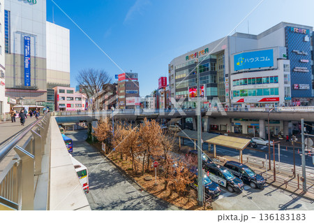 東京の都市風景　立川駅南口 136183183