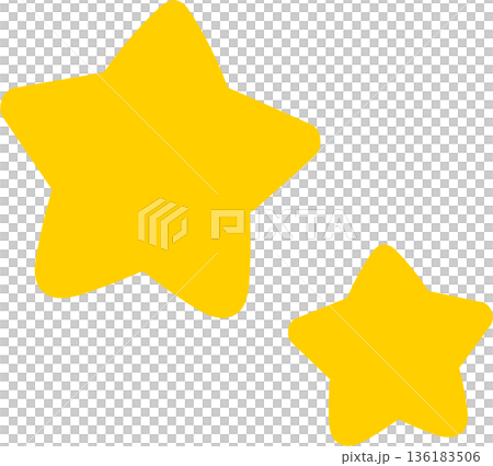 Hand-drawn vector illustration of a loose star Hand-drawn vector illustration of a loose star 136183506