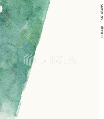 Green Watercolor Abstract Vector Banner Green Watercolor Abstract Vector Banner 136183895