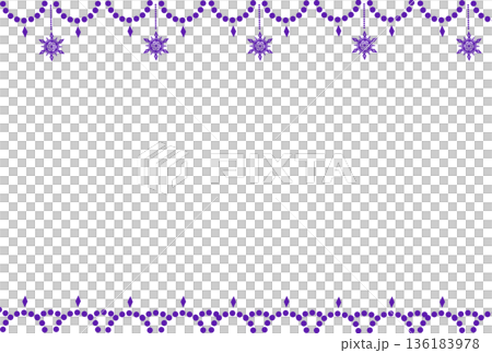 Purple snowflake and dot lace frame Purple snowflake and dot lace frame 136183978