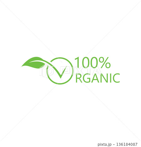 100 percent natural product label with green leaves set 100%25 natural and organic product vector icon circle sign. healthy food emblem. organic food badge 100 percent natural product label with green leaves set 100%25 natural and organic product vector icon circle sign. healthy food emblem. organic food badge 136184087