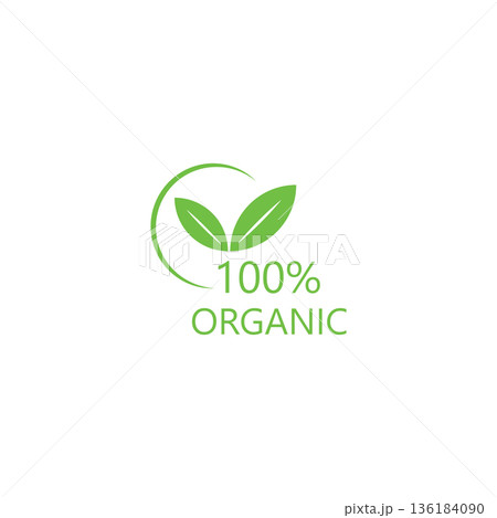 100 percent natural product label with green leaves set 100%25 natural and organic product vector icon circle sign. healthy food emblem. organic food badge 100 percent natural product label with green leaves set 100%25 natural and organic product vector icon circle sign. healthy food emblem. organic food badge 136184090