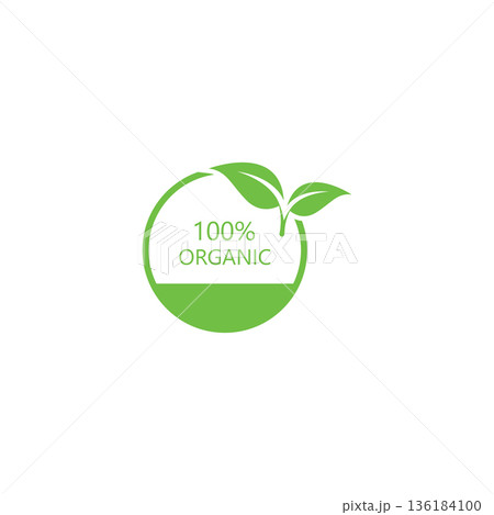 100 percent natural product label with green leaves set 100%25 natural and organic product vector icon circle sign. healthy food emblem. organic food badge 100 percent natural product label with green leaves set 100%25 natural and organic product vector icon circle sign. healthy food emblem. organic food badge 136184100