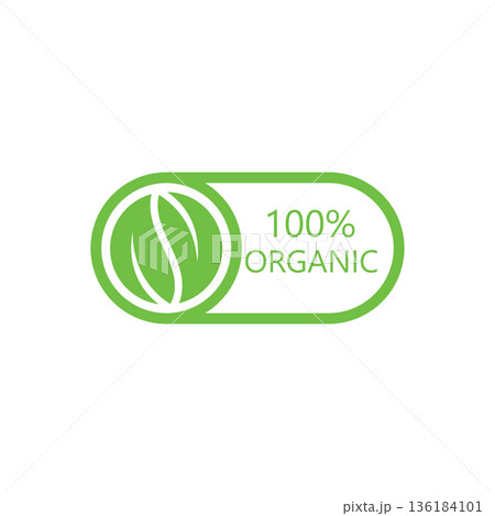 100 percent natural product label with green leaves set 100%25 natural and organic product vector icon circle sign. healthy food emblem. organic food badge 100 percent natural product label with green leaves set 100%25 natural and organic product vector icon circle sign. healthy food emblem. organic food badge 136184101