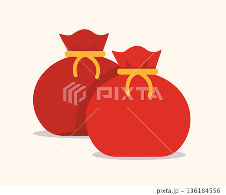 Red Money Bag vector illustration Red Money Bag vector illustration 136184556