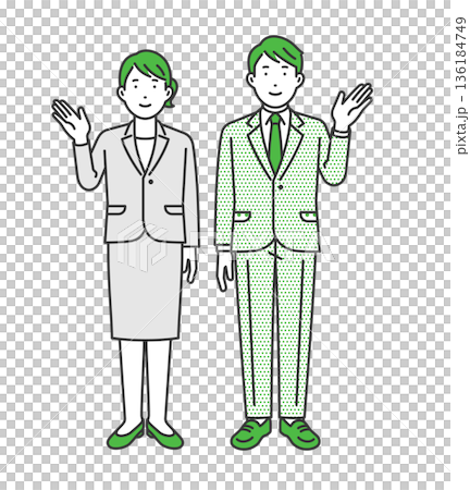 真人大小的商務人士 136184749