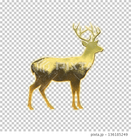 Golden deer with alpha channel Golden deer with alpha channel 136185249