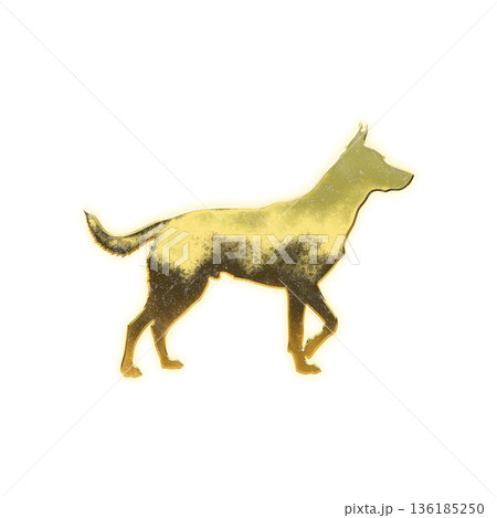 黄金の歩いている犬、アルファチャンネル 黄金の歩いている犬、アルファチャンネル 136185250