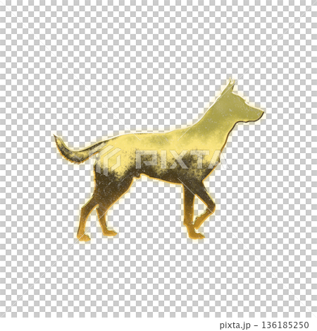 黄金の歩いている犬、アルファチャンネル 黄金の歩いている犬、アルファチャンネル 136185250
