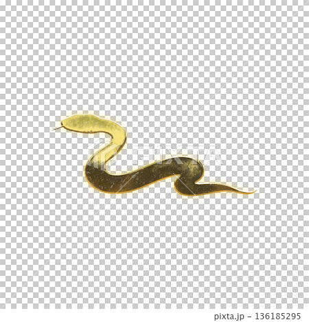 Golden snake with alpha channel 136185295