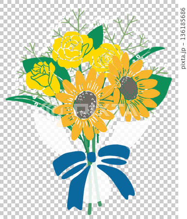 父親節花束向量插圖 | 六月感恩禮物和廣告的花卉設計素材 父親節花束向量插圖 | 六月感恩禮物和廣告的花卉設計素材 136185686