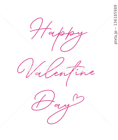 バレンタイン　ロゴ　 136185989