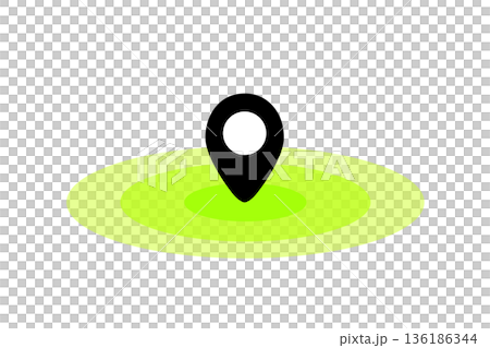 Map pin and ripple illustrations to indicate location | Simple icon material to represent current location, destination, target, and point of interest Map pin and ripple illustrations to indicate location | Simple icon material to represent current location, destination, target, and point of interest 136186344