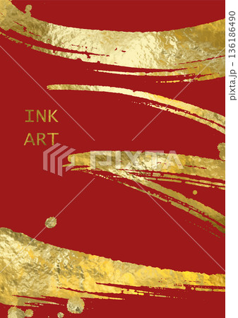 Vector Red and Gold Design illustration Vector Red and Gold Design illustration 136186490