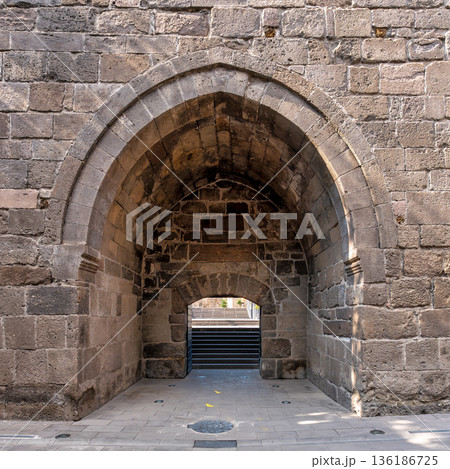 Kayseri Castle side entrance, historic stone archway, Kayseri, Turkey Kayseri Castle side entrance, historic stone archway, Kayseri, Turkey 136186725