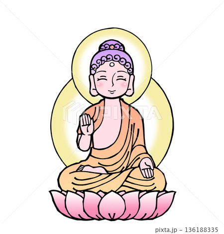 釈迦如来(B)（笑 136188335
