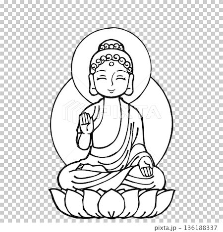 釋迦如來 (B)（笑，單色） 136188337