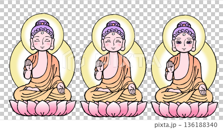 セット・釈迦如来(B) 136188340