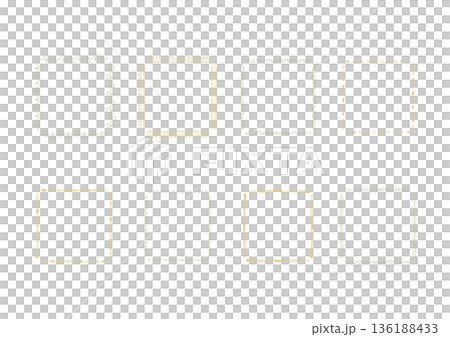 Natural and simple hand-drawn frame set 22 (color) 136188433