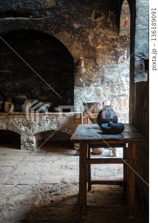 Ancient Kitchens at Santa Catalina Monastery in Arequipa, Peru 136189091