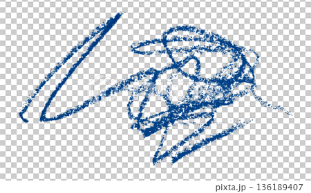 blue pencil strokes isolated on transparent background blue pencil strokes isolated on transparent background 136189407