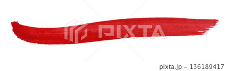 red watercolor background. Artistic hand paint. Isolated on transparent background. 136189417