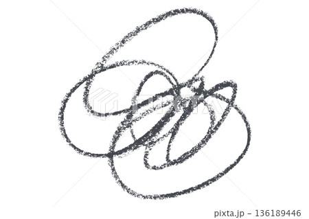 dark gray pencil strokes isolated on transparent background 136189446