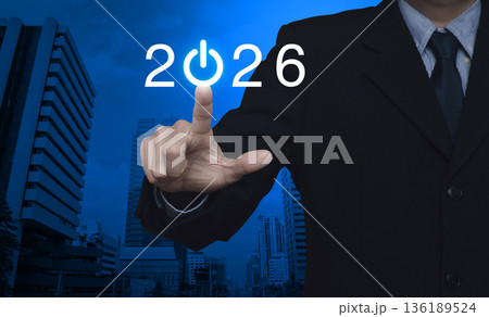 Business happy new year 2026 success concept 136189524