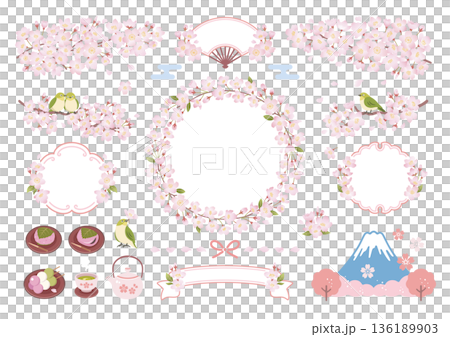 春日櫻花與日式相框套裝 春日櫻花與日式相框套裝 136189903