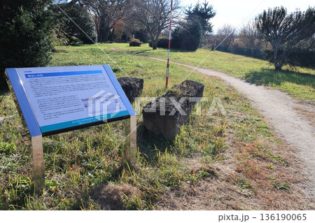 中の島公園に保存されている棒出しの石 136190065