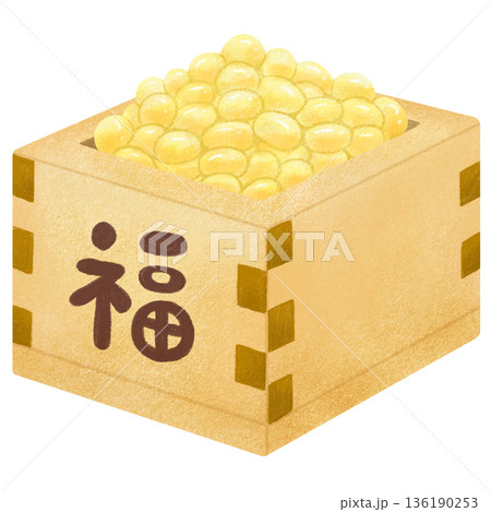 枡に入った福豆 136190253