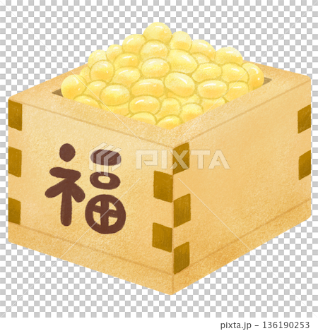 Lucky beans in a square 136190253