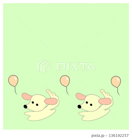 犬と風船 犬と風船 136192257