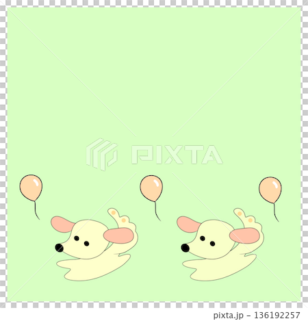 犬と風船 犬と風船 136192257