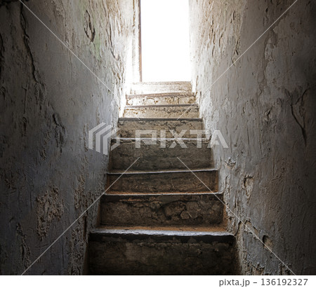 Steps from the dark basement to the light Steps from the dark basement to the light 136192327